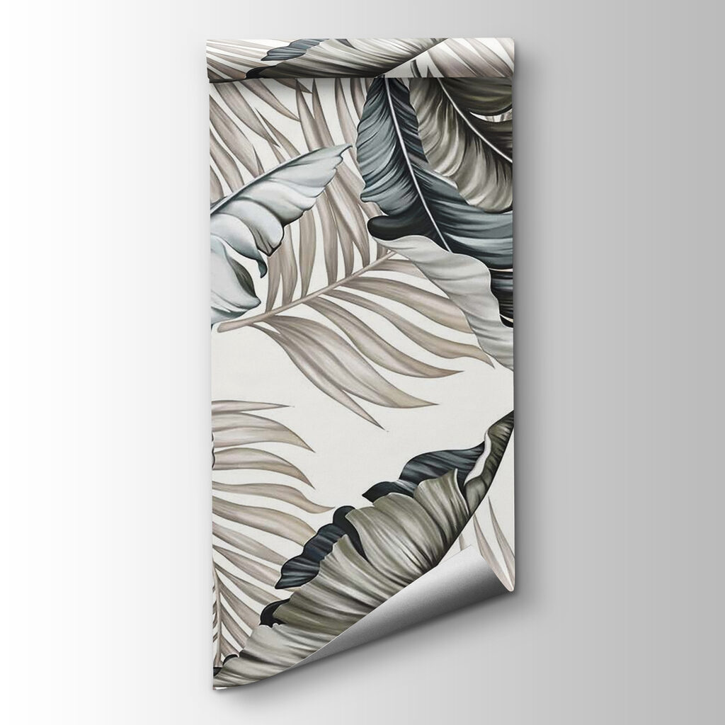 Monochrome tropical leaves — product view