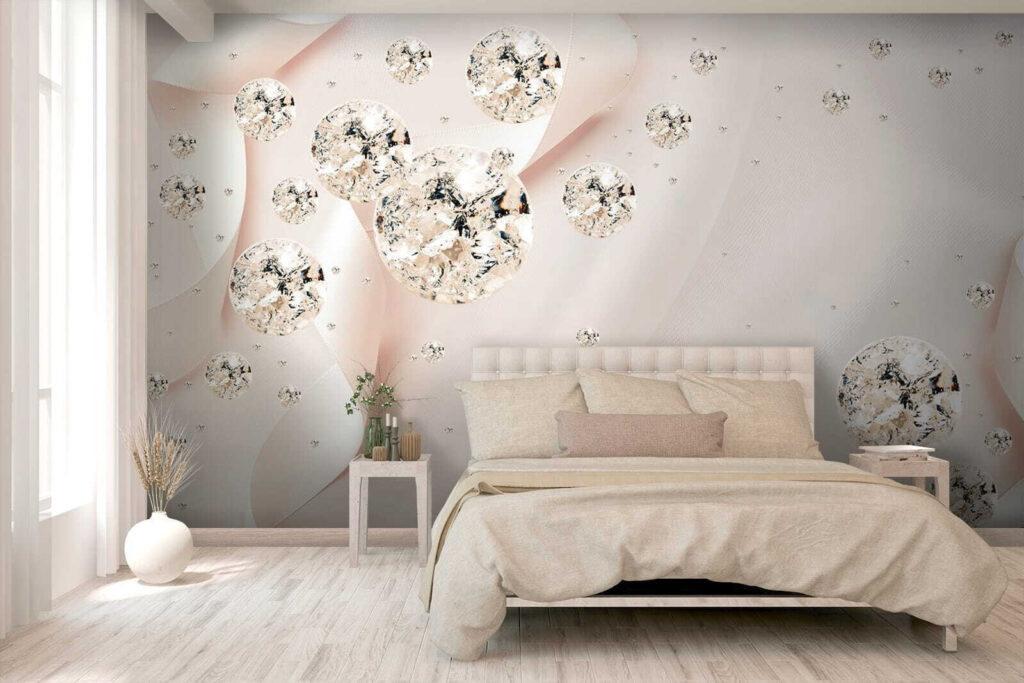 Spheres among cream folds — interior 1