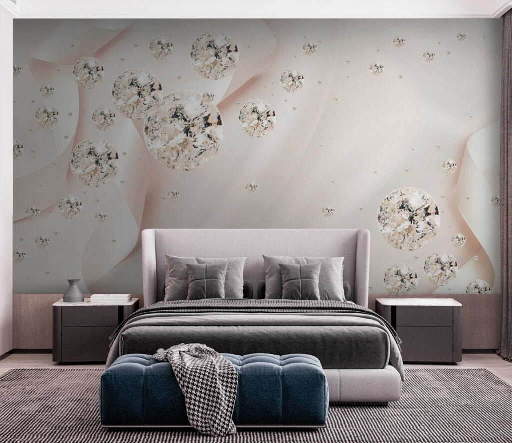 Spheres among cream folds — interior 5