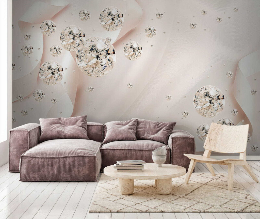 Spheres among cream folds — interior 6