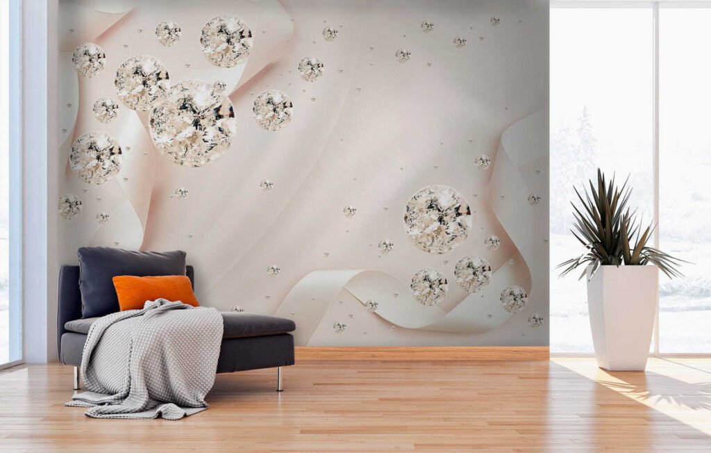 Spheres among cream folds — interior 9