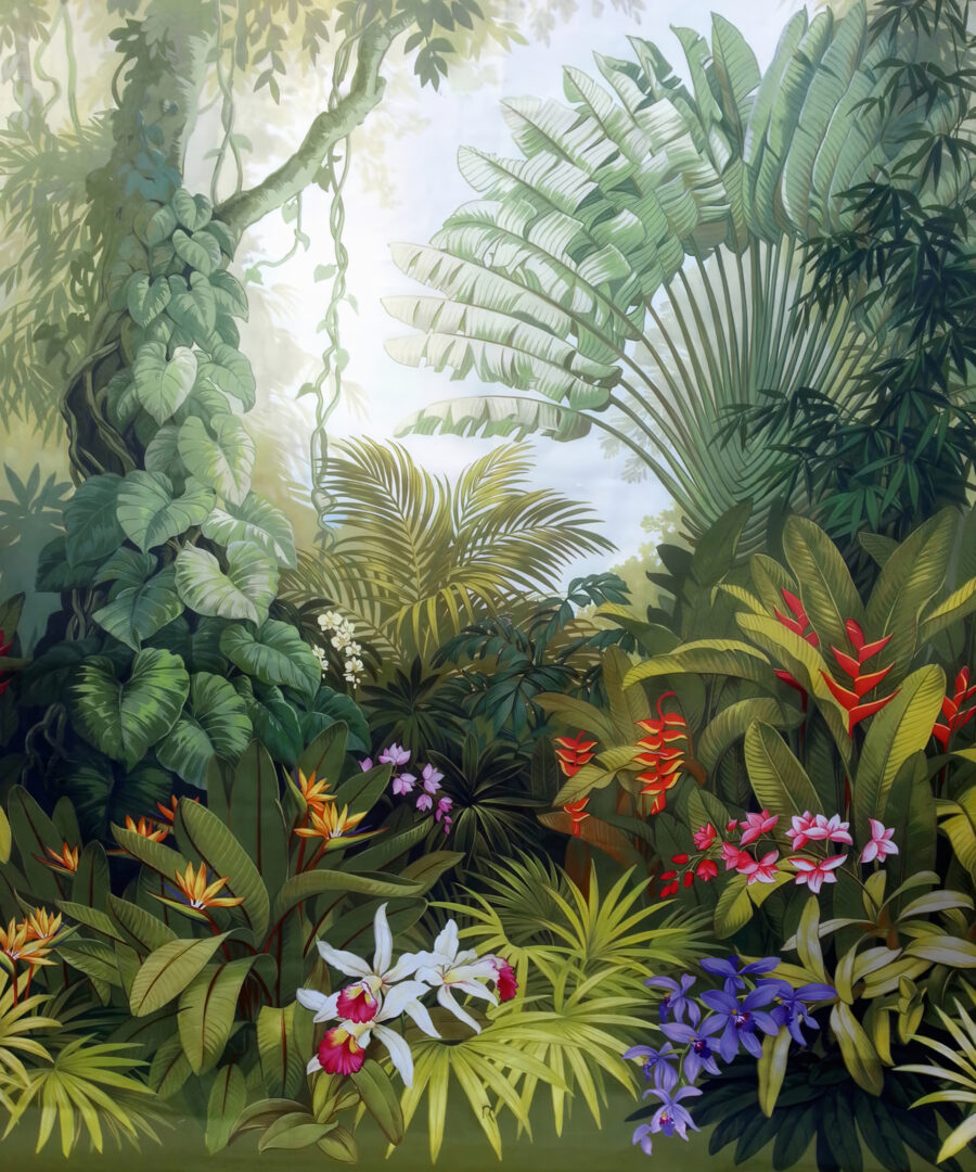 Jungle in morning light — full design