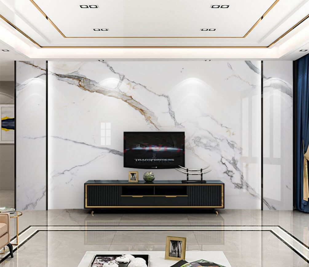 Grey veins on white — interior 1