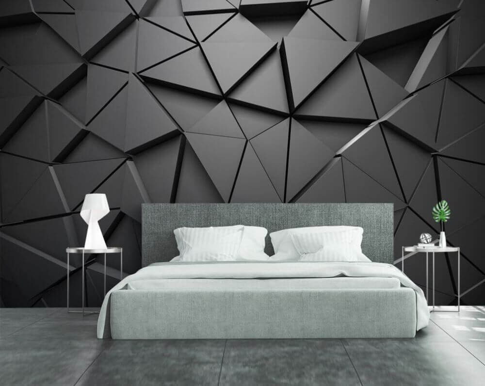Black facets in layers — interior 1