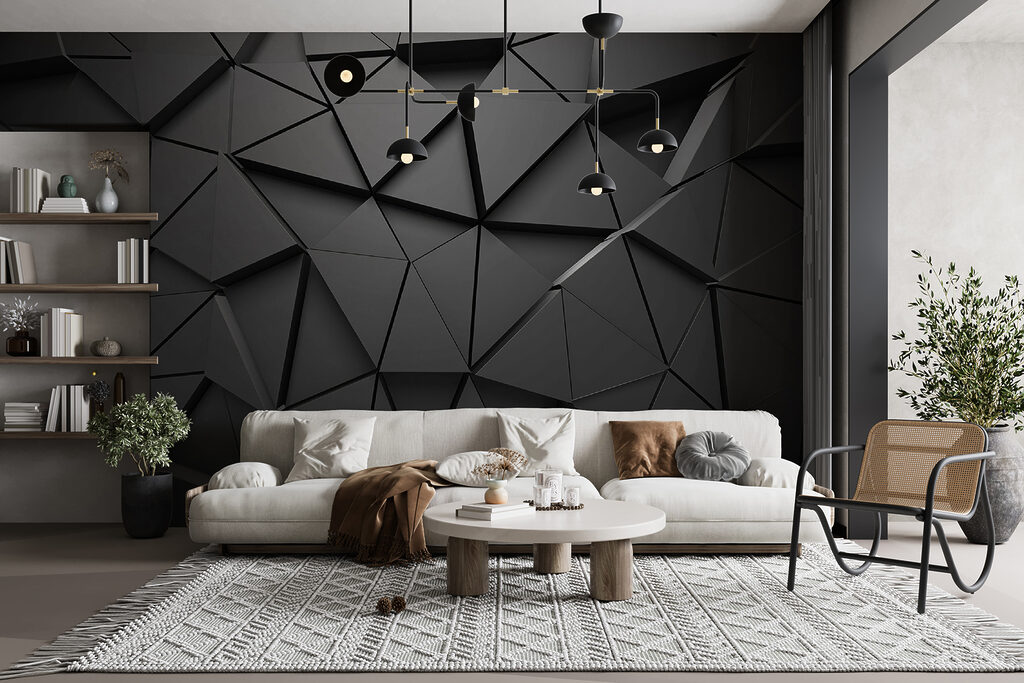 Black facets in layers — interior 4