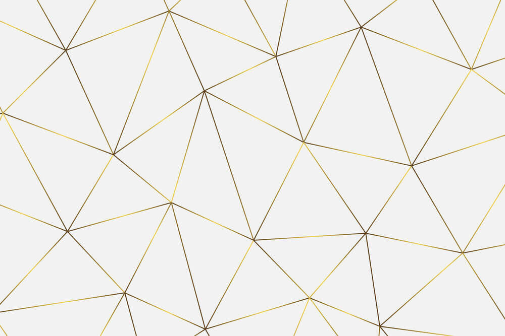 Fine triangles on white — full design
