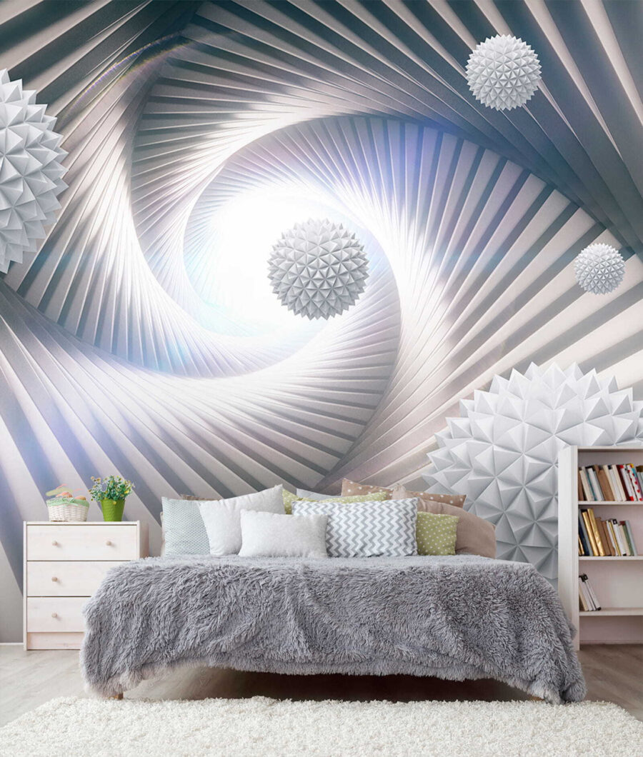 Spiral tunnel with spheres — interior 5