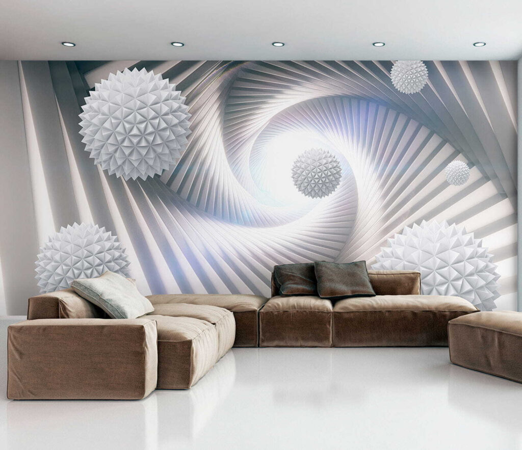 Spiral tunnel with spheres — interior 8