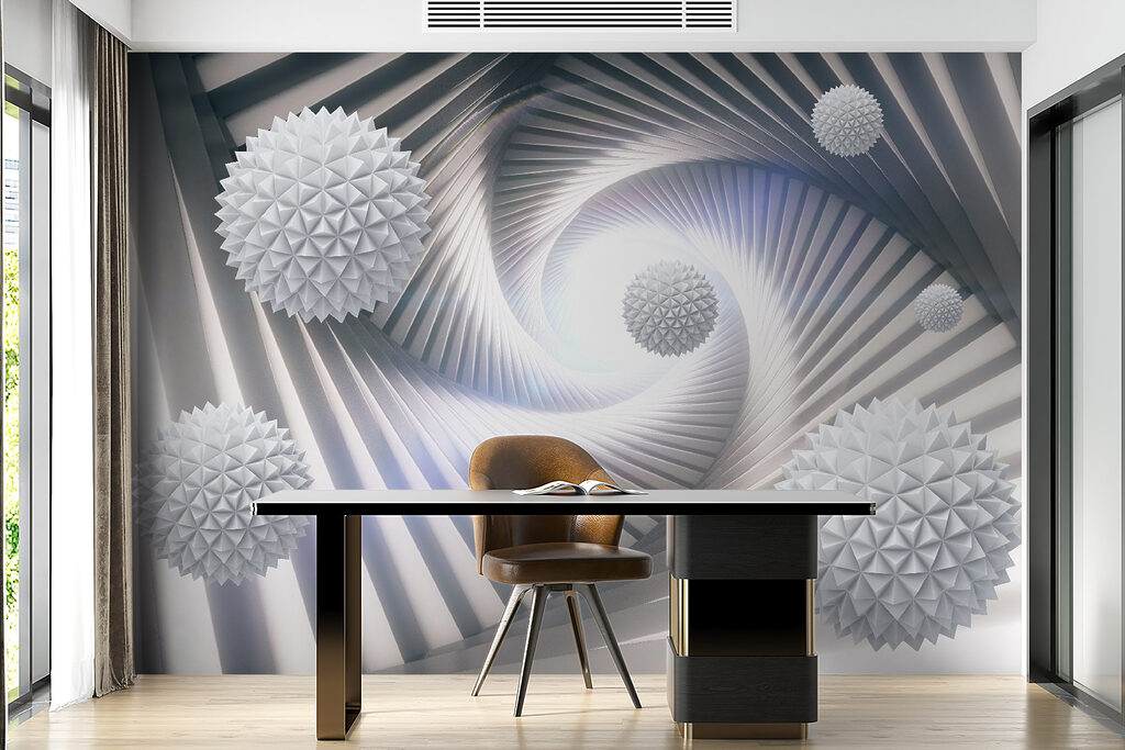 Spiral tunnel with spheres — interior 11