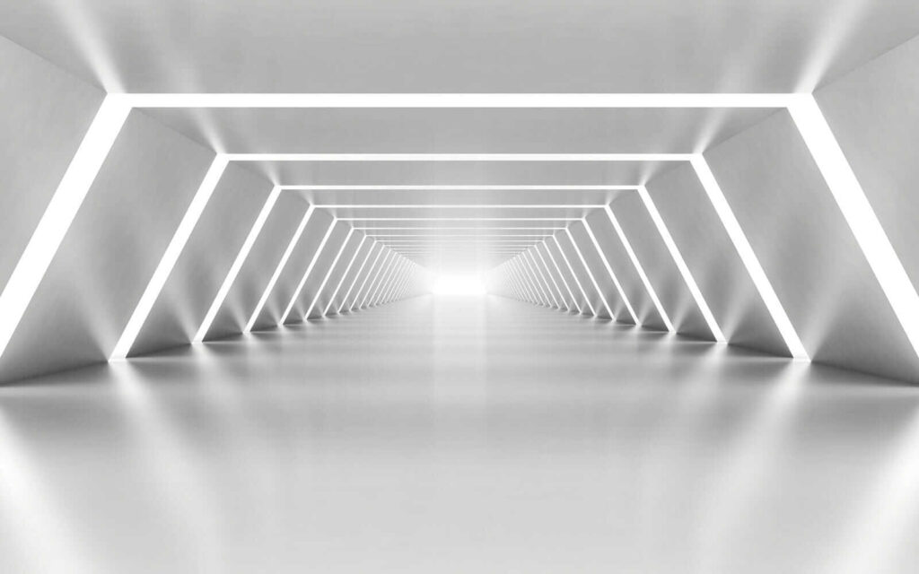 Lines of light, corridor — full design
