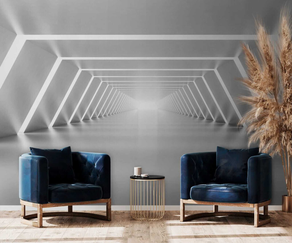 Lines of light, corridor — interior 6