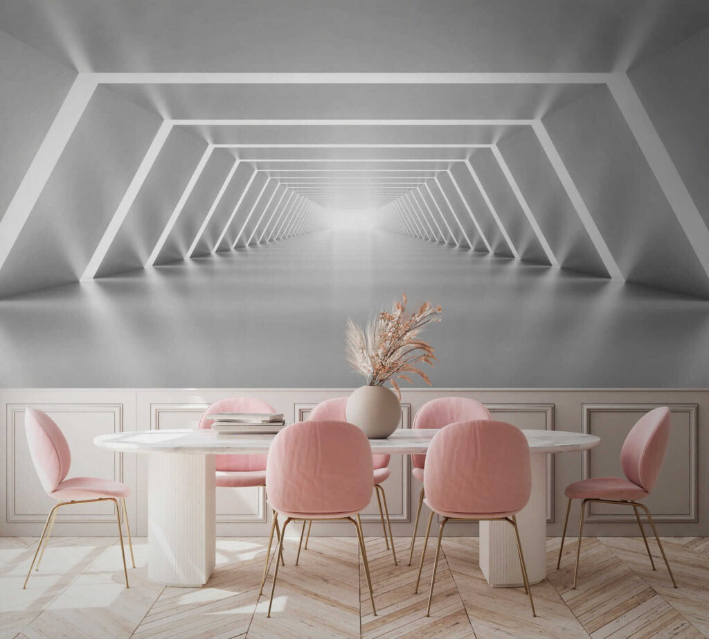 Lines of light, corridor — interior 7