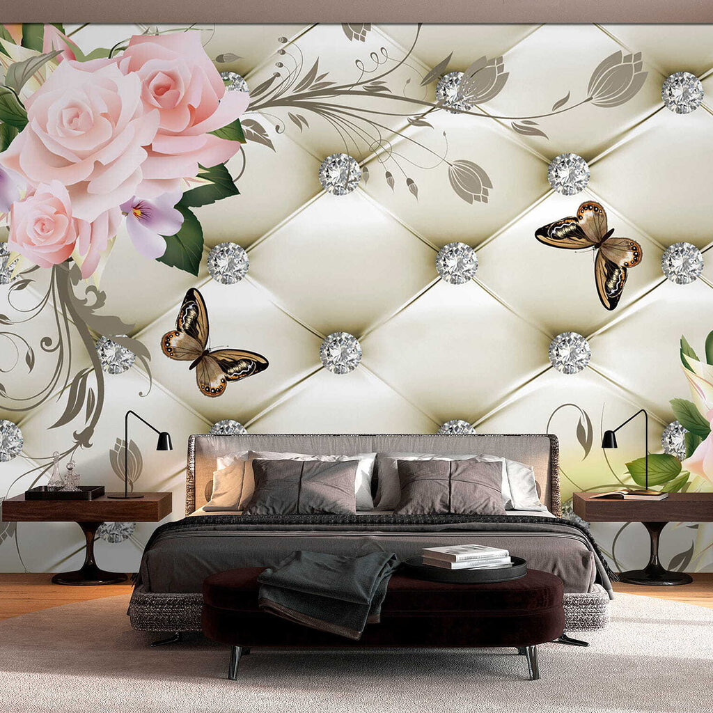 Butterflies on pink quilting — interior 10