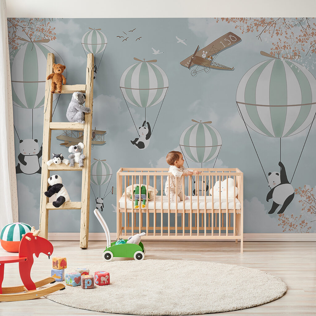 Pandas on balloons — interior 3