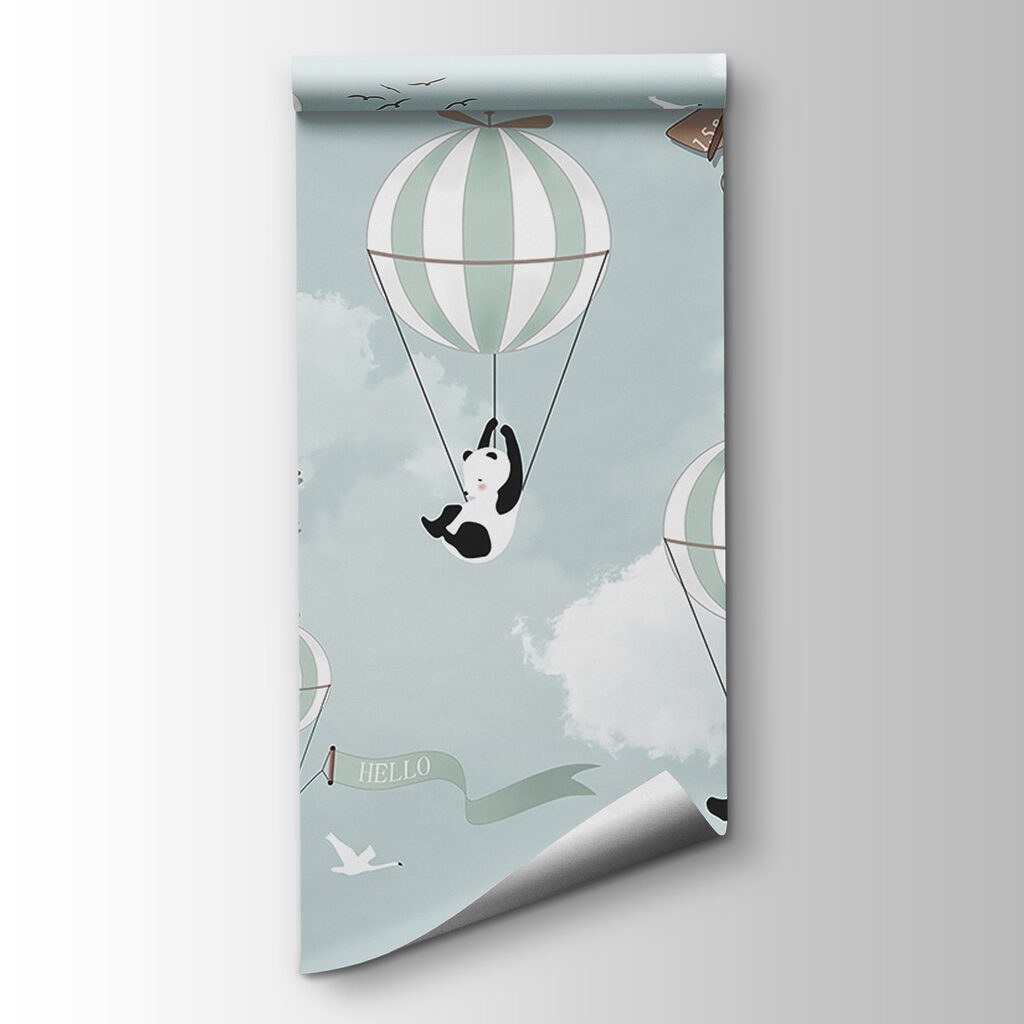 Pandas on balloons — product view