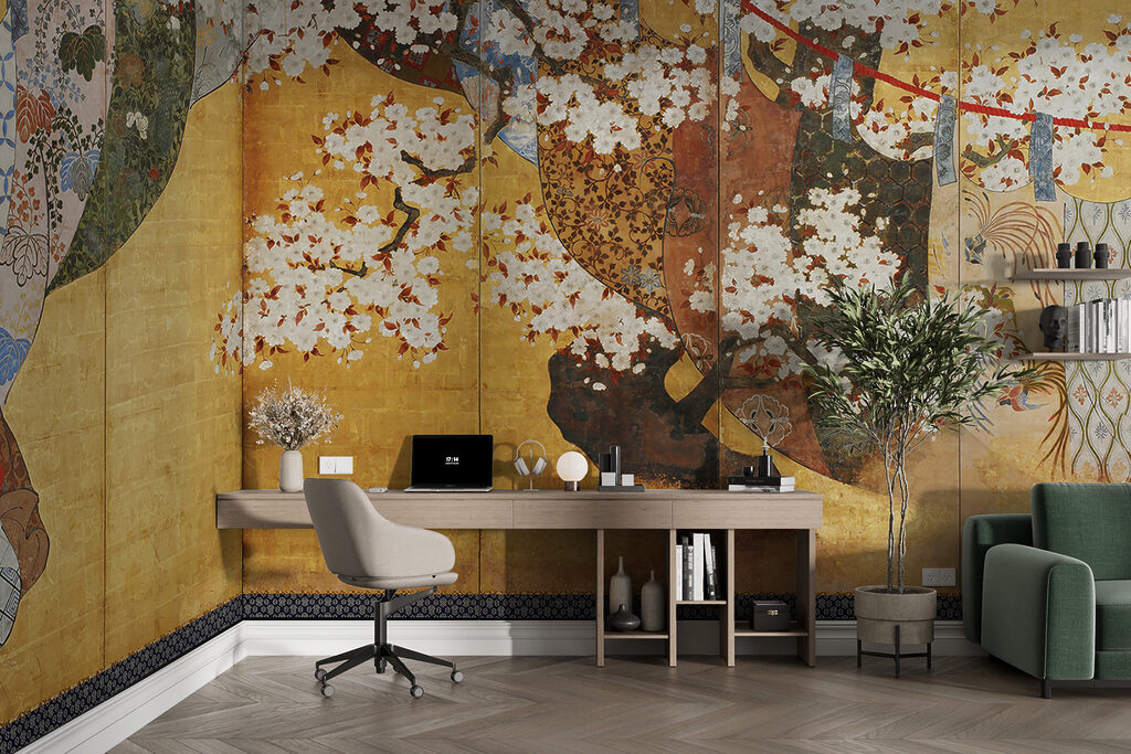 Blossom on gold background — interior 2