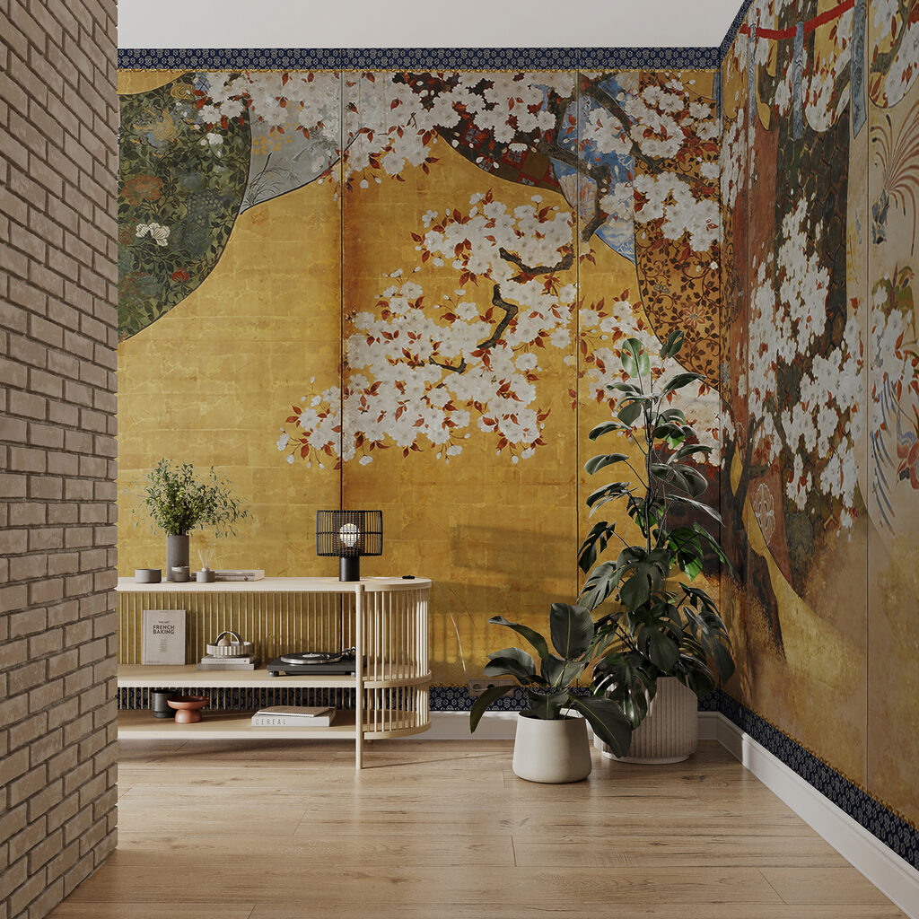 Blossom on gold background — interior 3