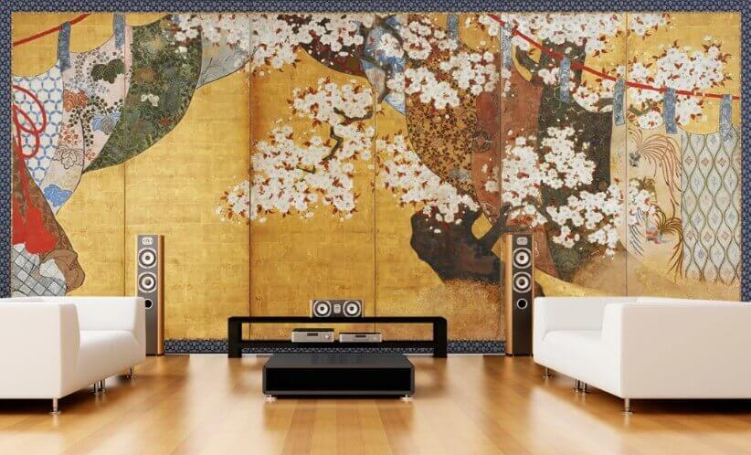Blossom on gold background — interior 1