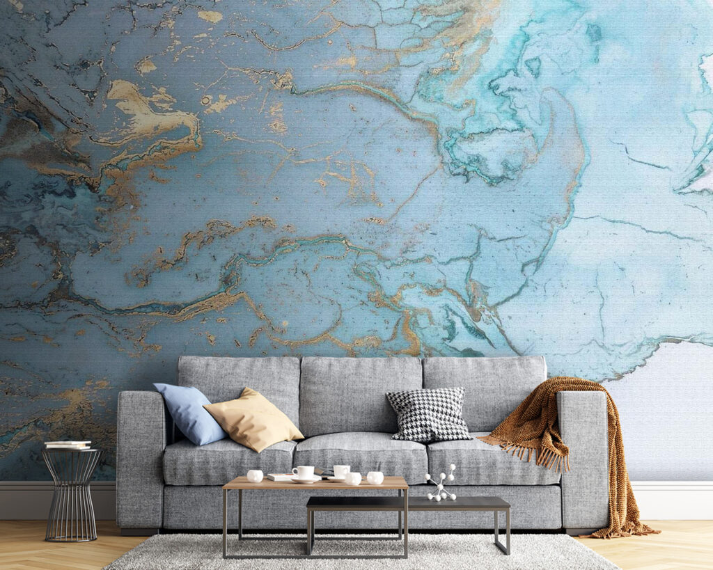 Blue with gold veins — interior 5
