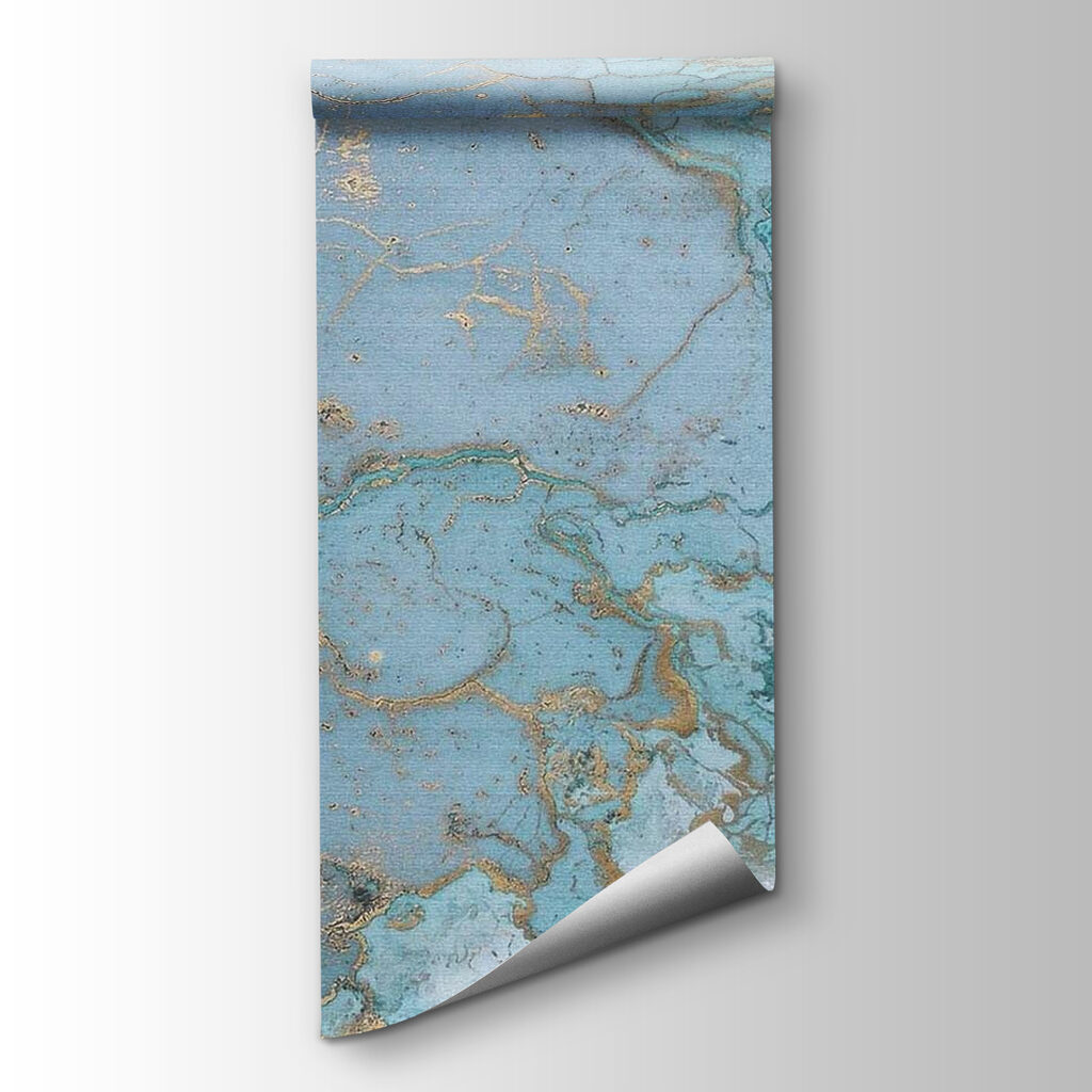 Blue with gold veins — product view