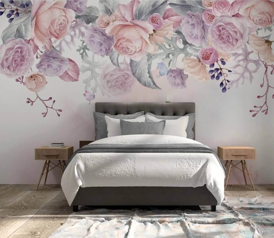 Roses along pink haze — interior 1
