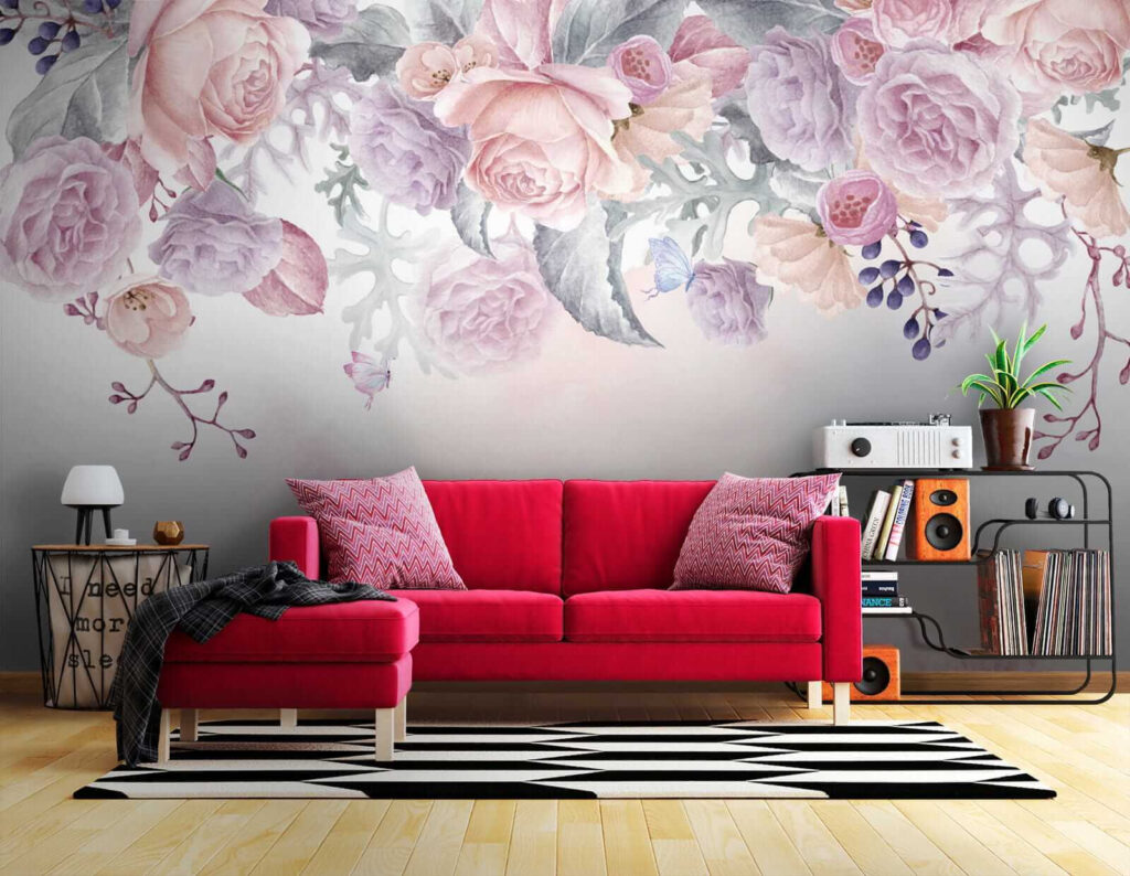 Roses along pink haze — interior 5