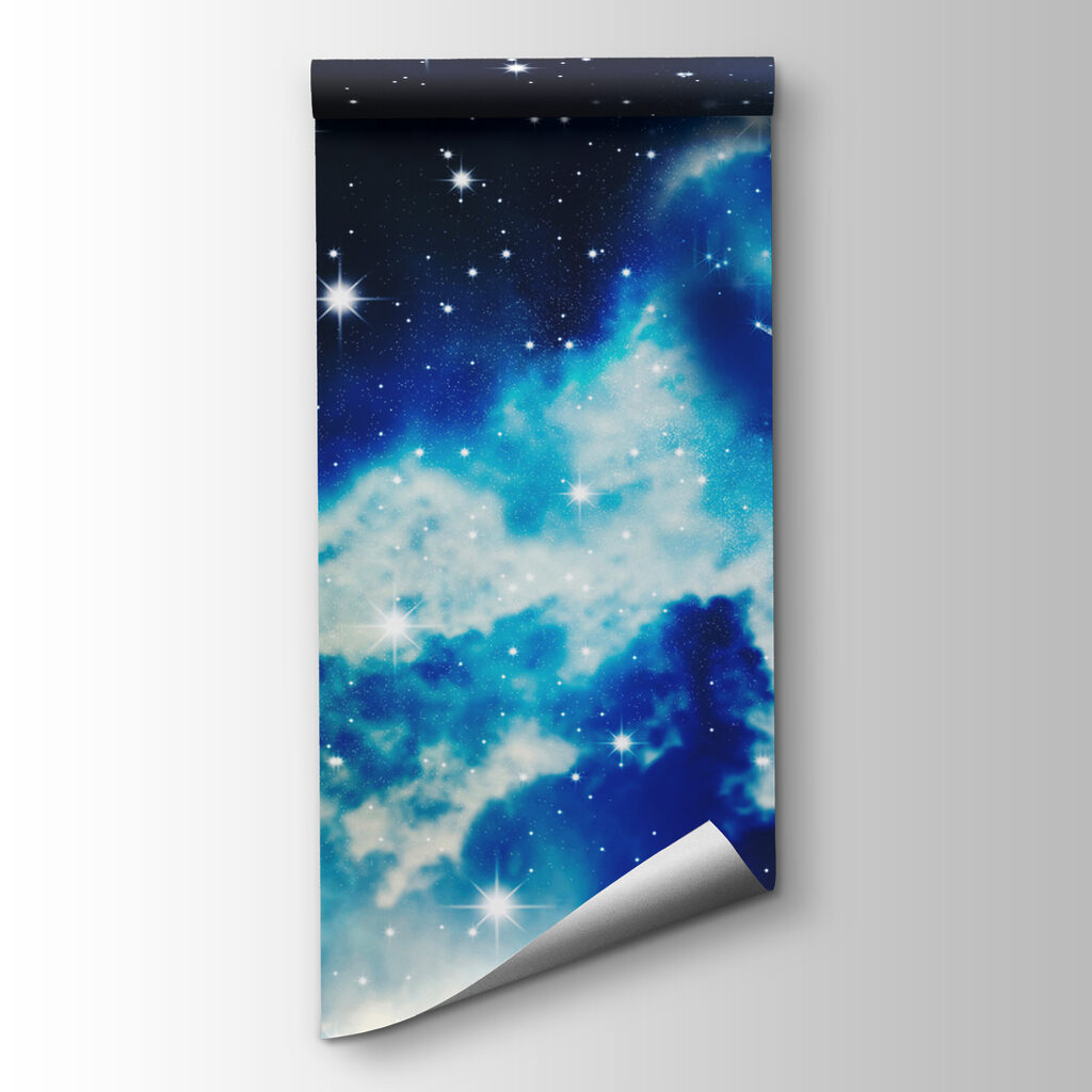 Crescent moon, starry clouds — product view