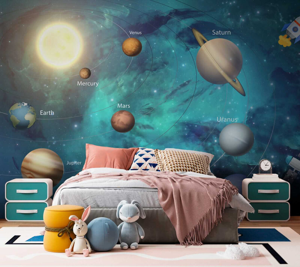 Planets and a rocket — interior 2