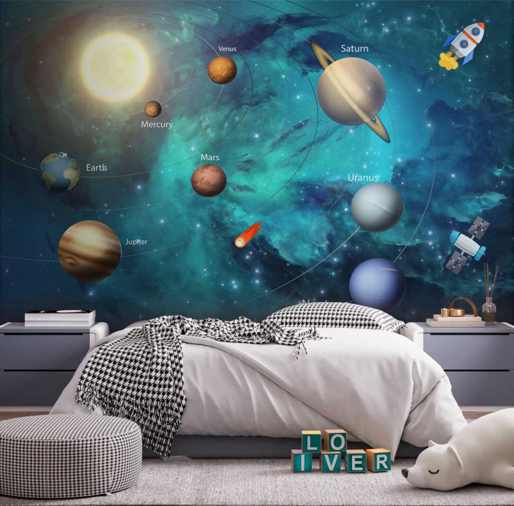 Planets and a rocket — interior 4