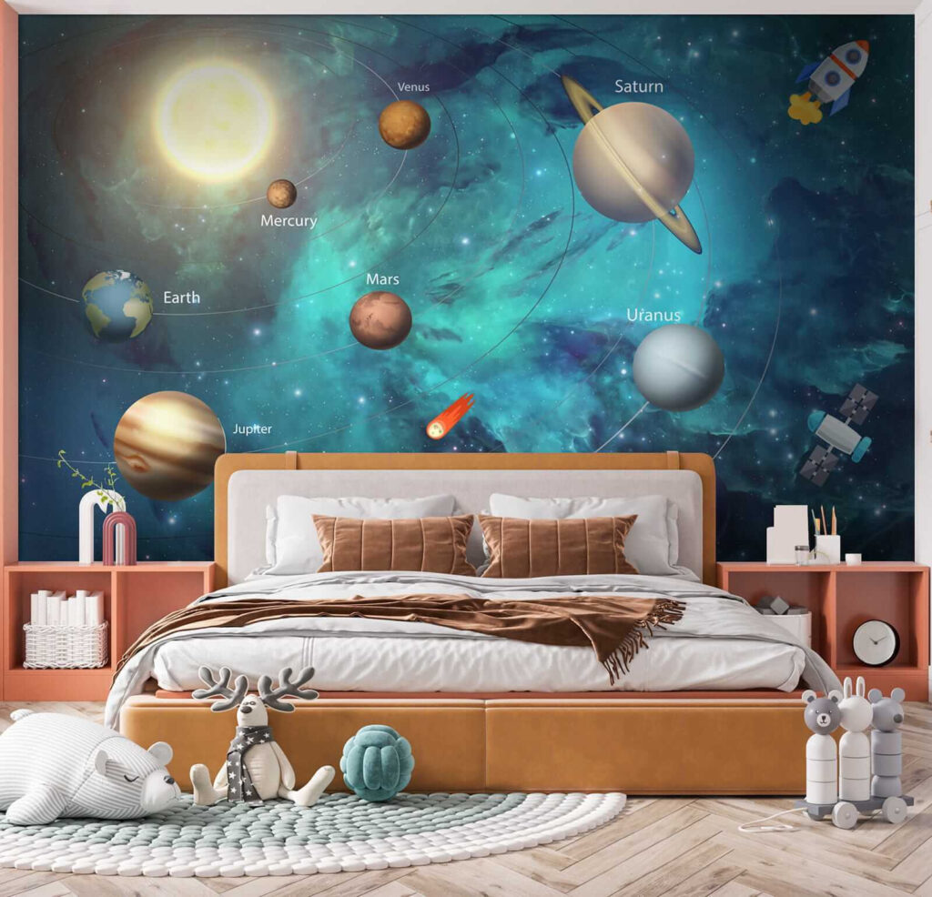 Planets and a rocket — interior 5