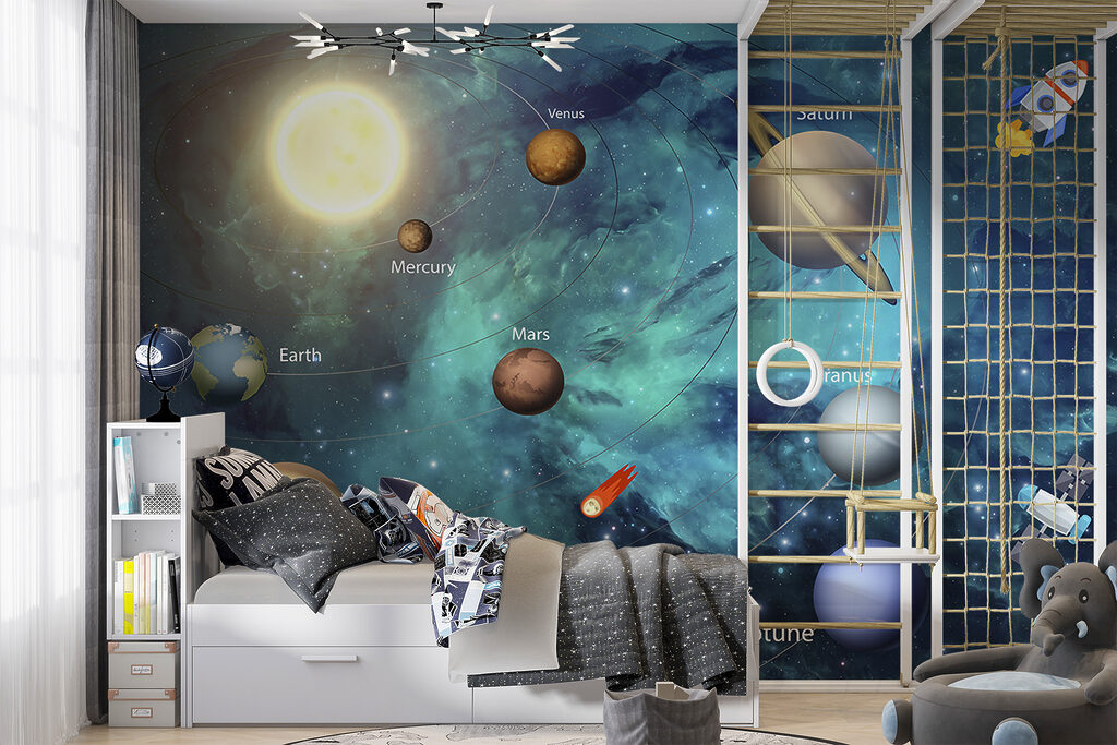 Planets and a rocket — interior 11