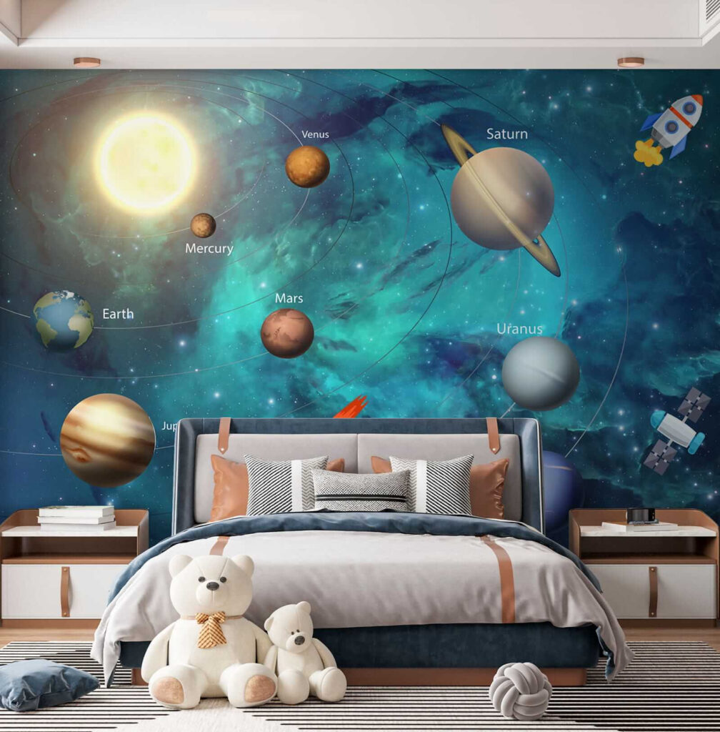 Planets and a rocket — interior 6