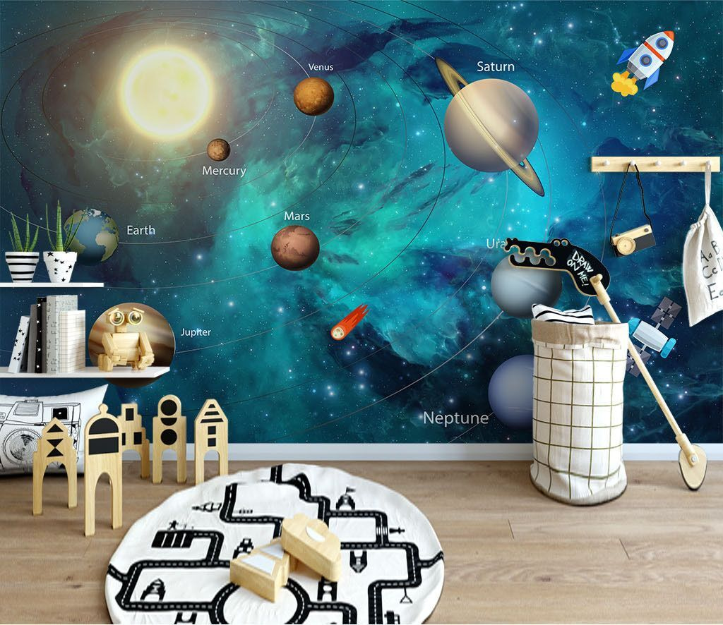 Planets and a rocket — interior 7