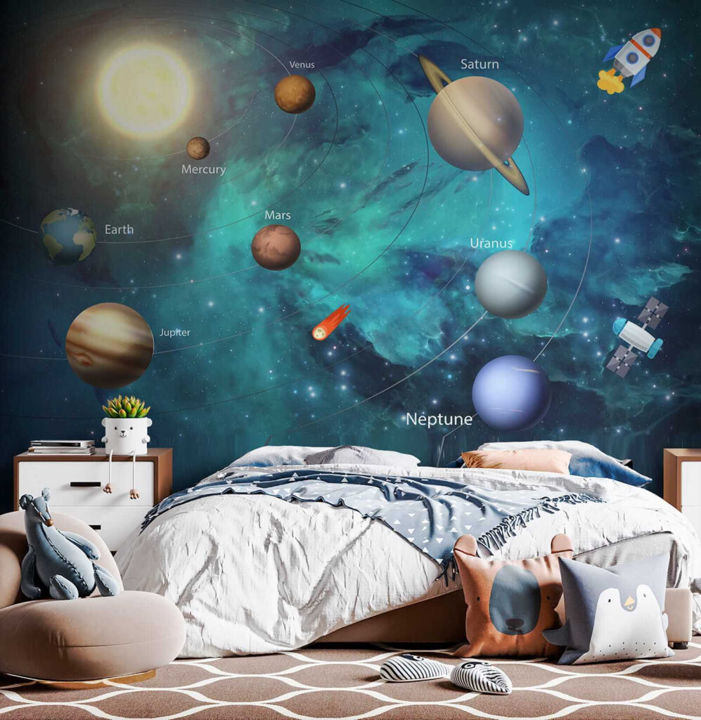 Planets and a rocket — interior 8