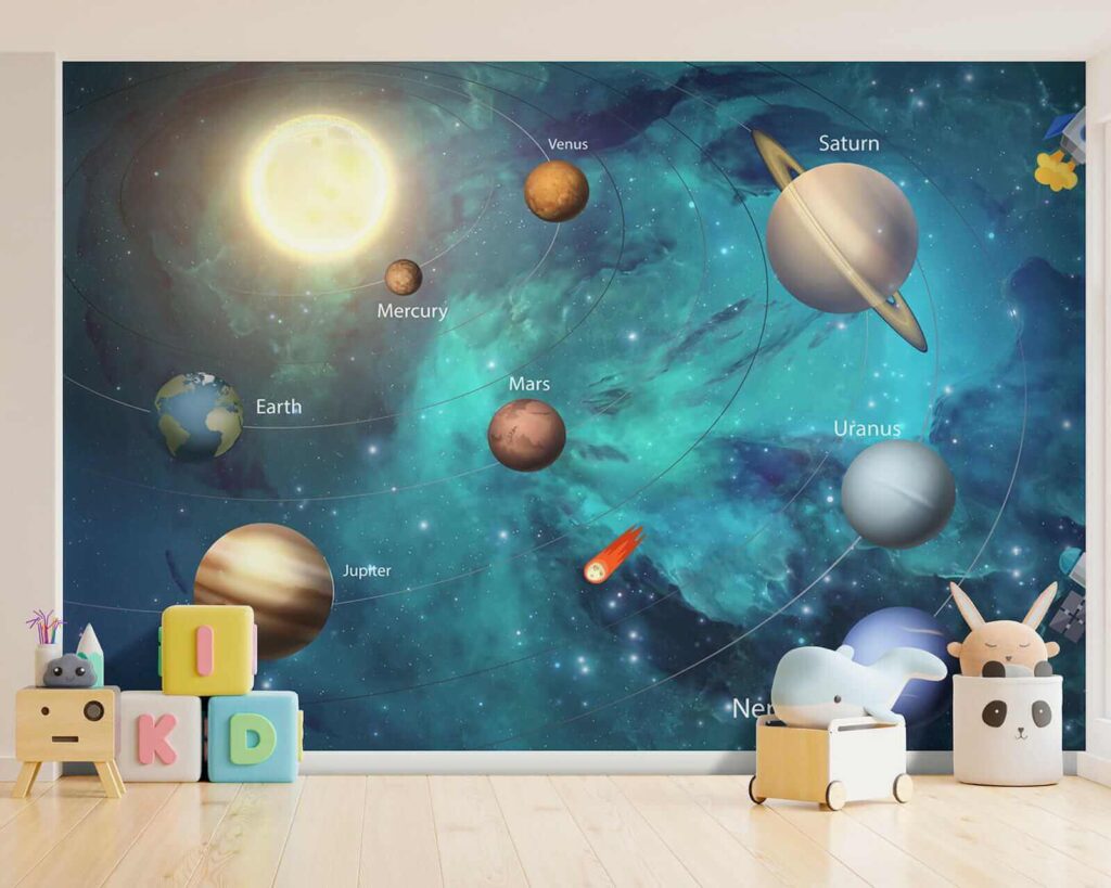 Planets and a rocket — interior 10