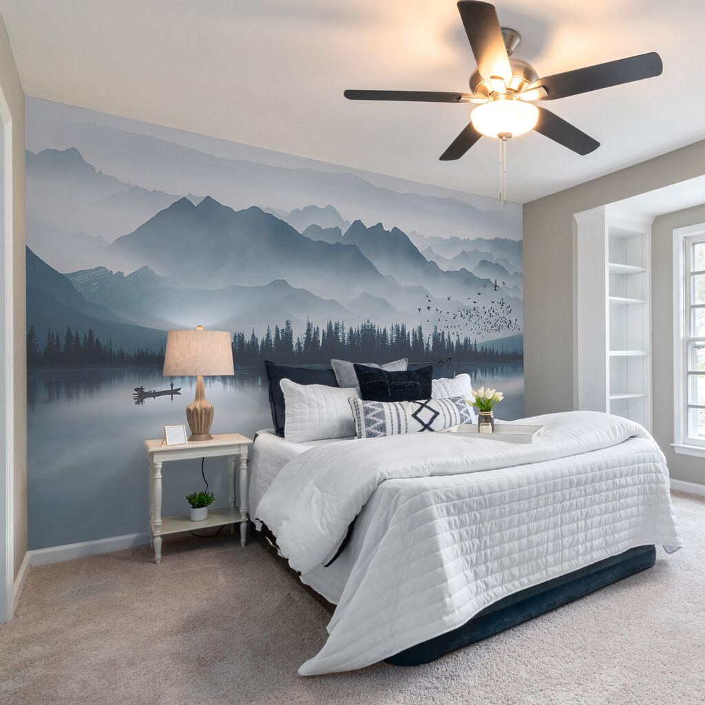 Boat on mountain lake — interior 7