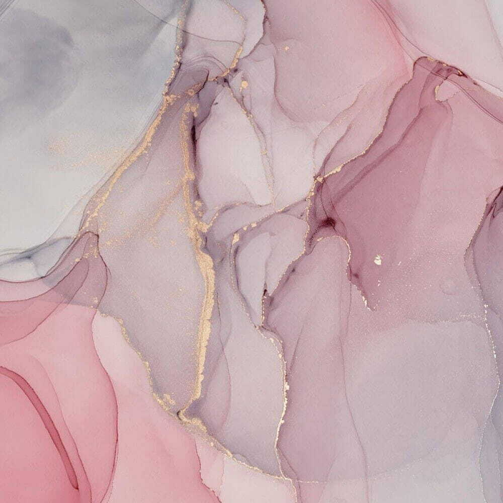 Pink areas, gold veins — full design