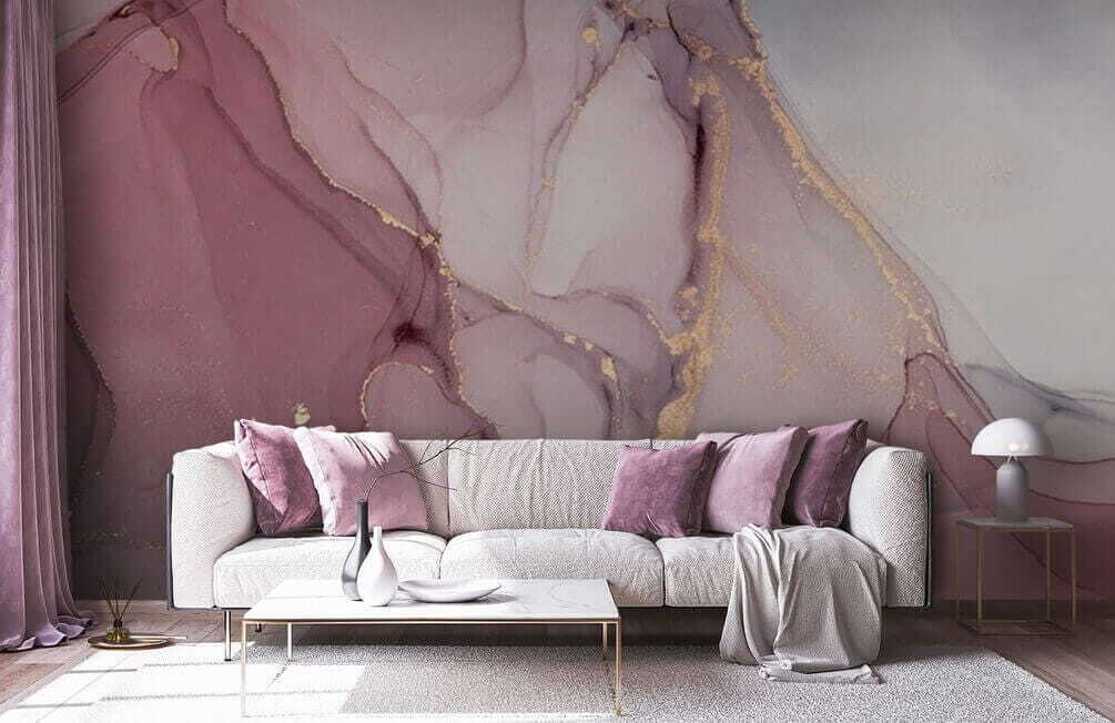 Pink areas, gold veins — interior 2