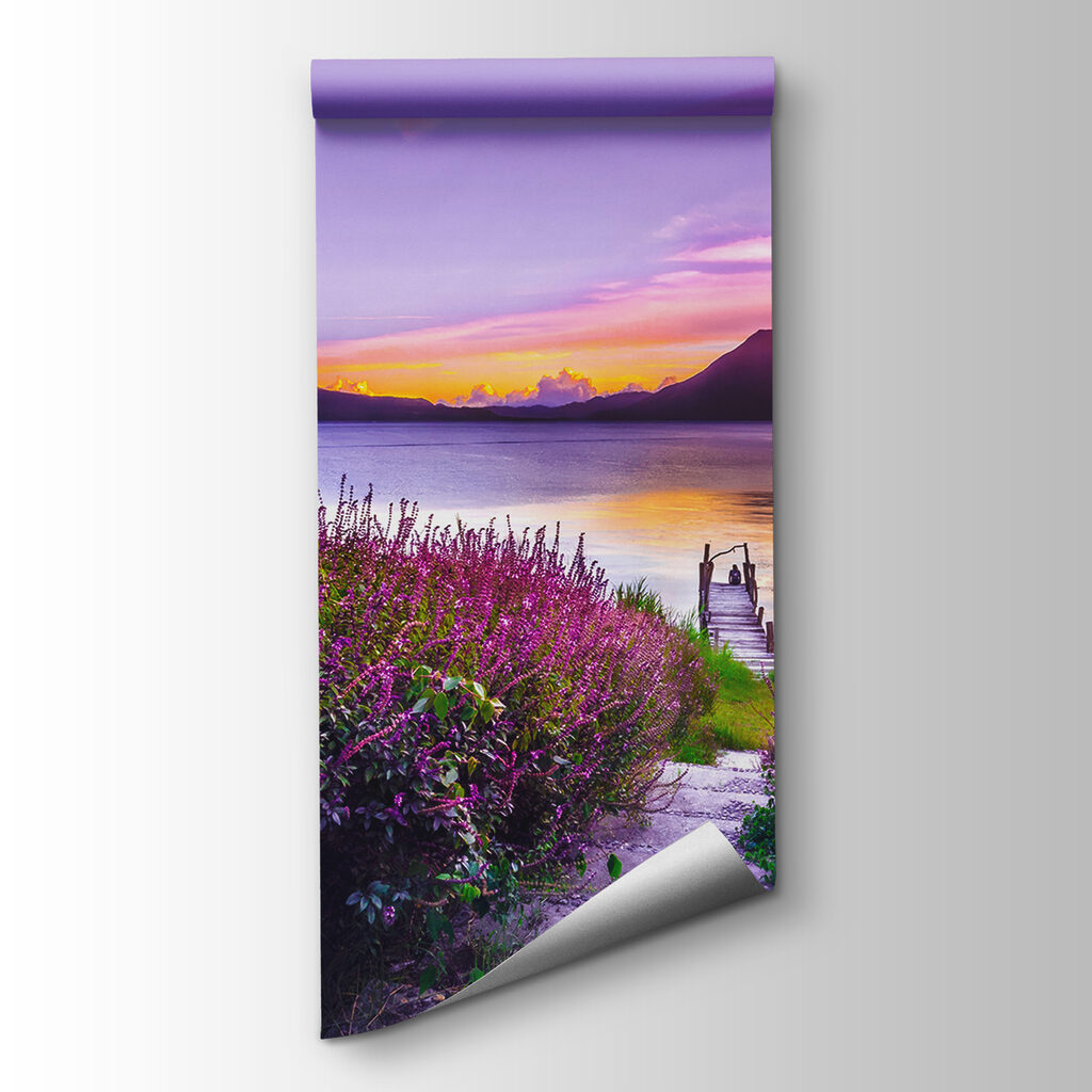 Lavender path, evening lake — product view