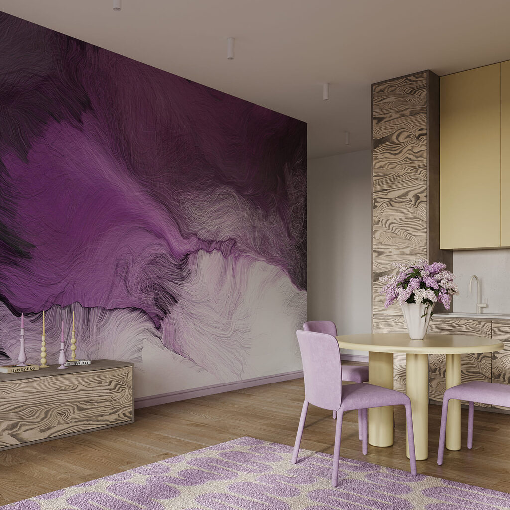 Flowing Ink Texture in an interior