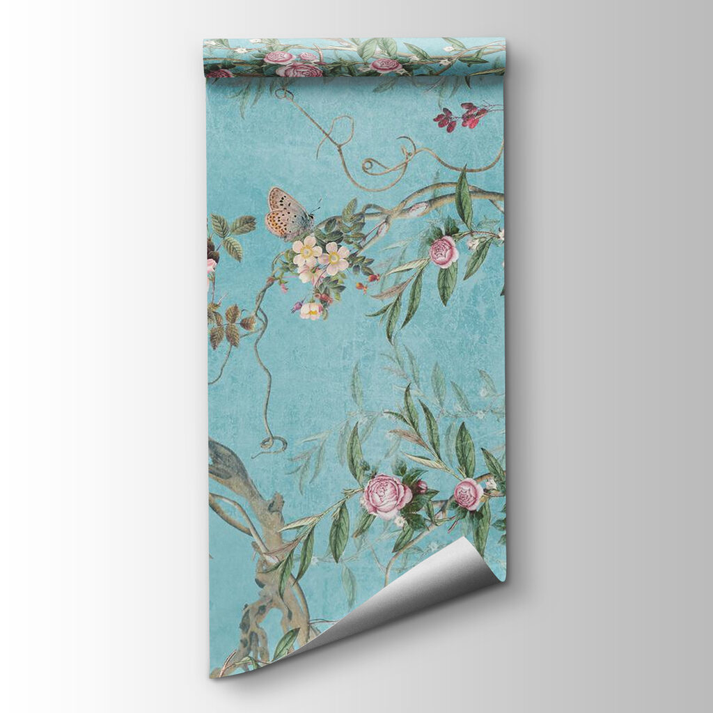 Peacocks among roses — product view