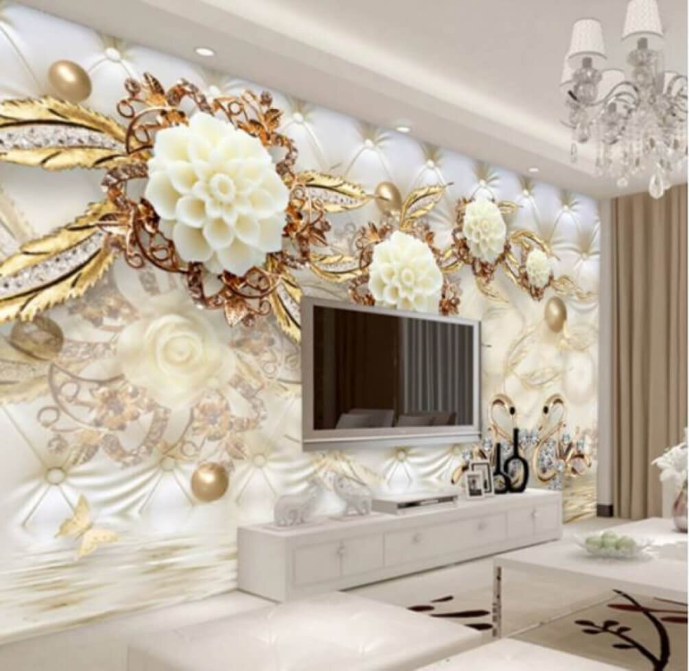 Swans among flowers — interior 1