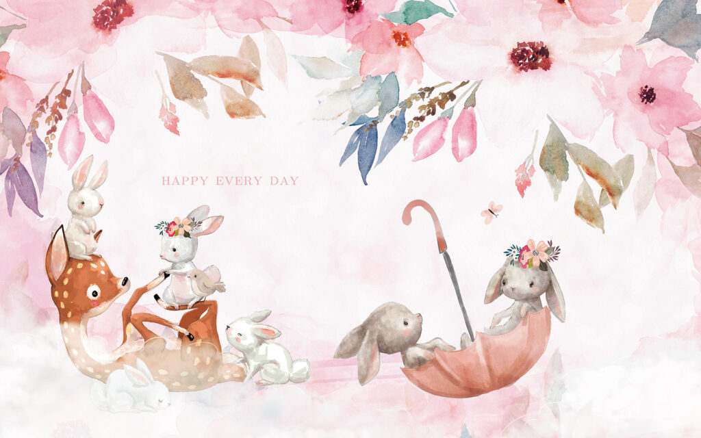 Woodland friends — full design