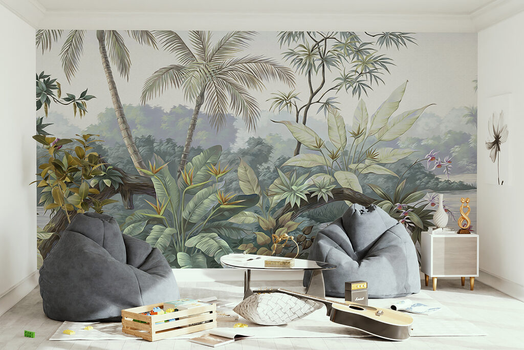 Palms in old landscape — interior 2