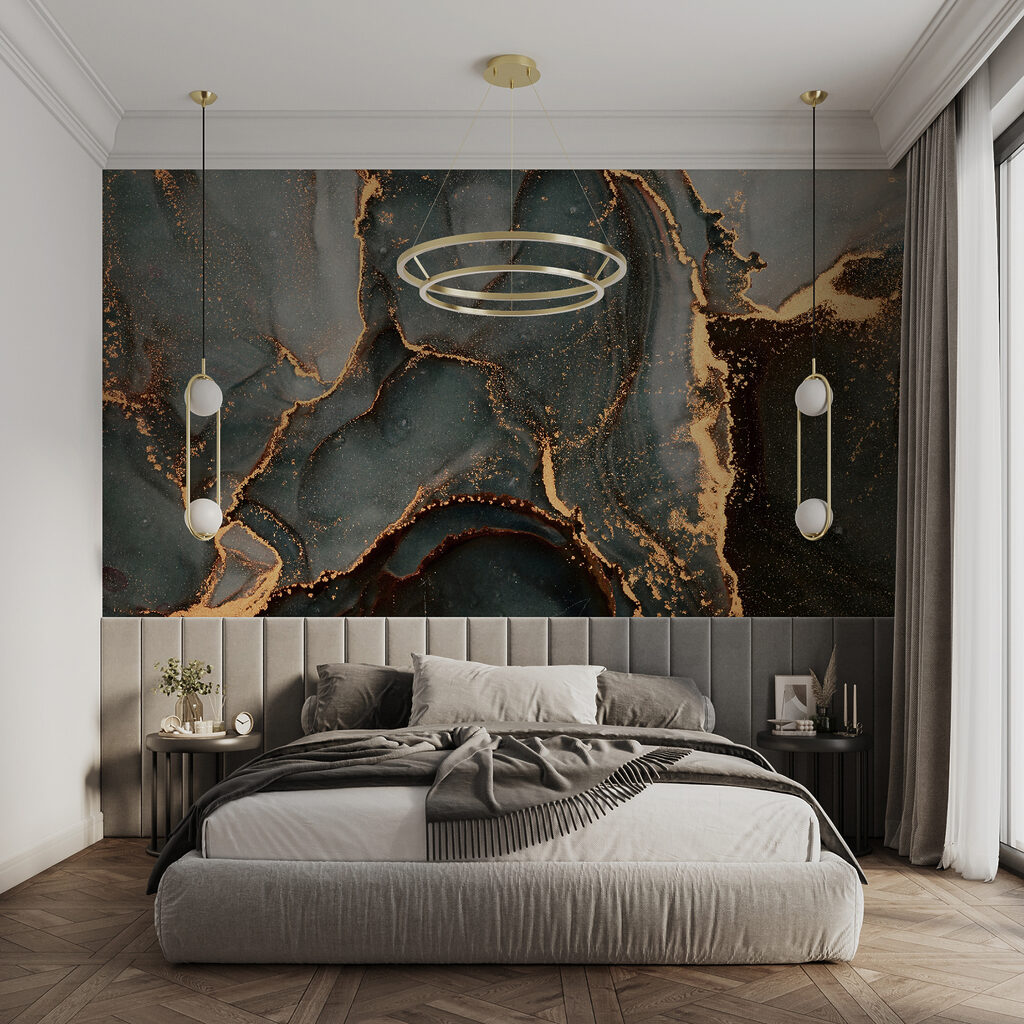 Gold cracks through grey — interior 3
