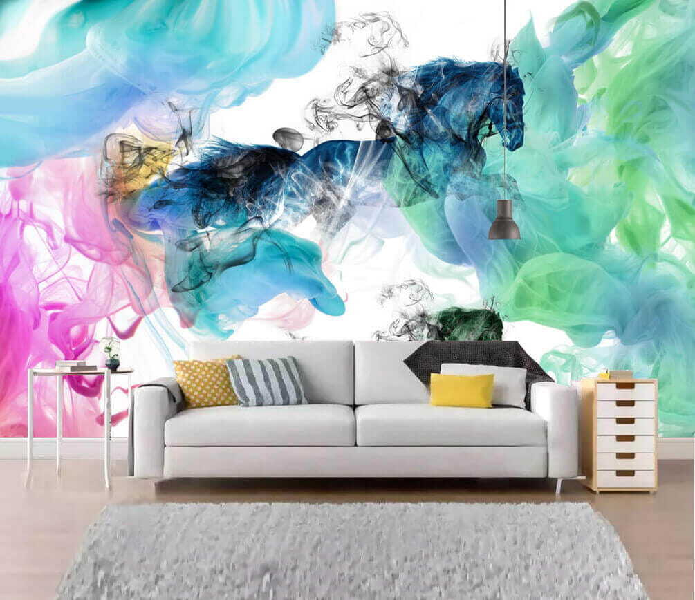 Horses in flowing ink — interior 1