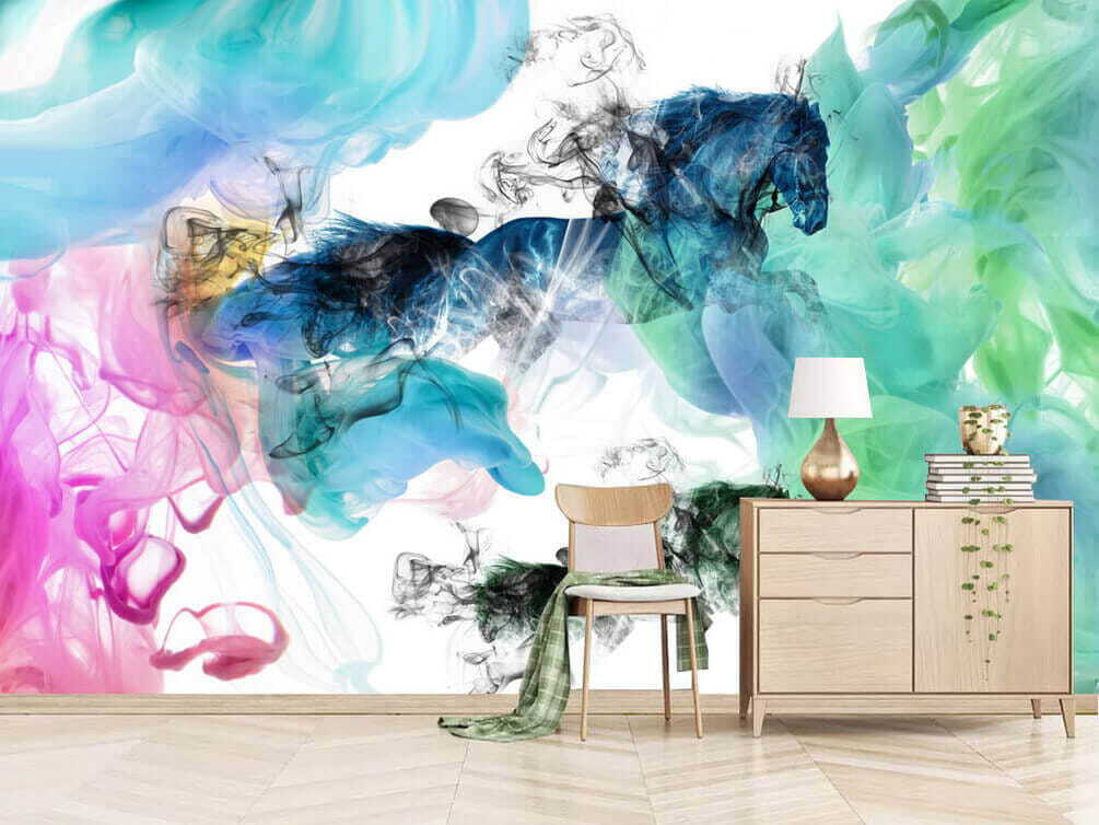 Horses in flowing ink — interior 3