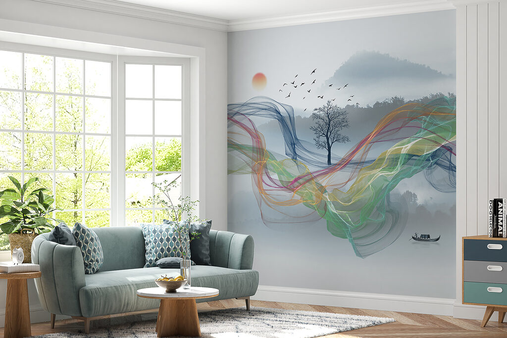 Ribbons in mountain mist — interior 3