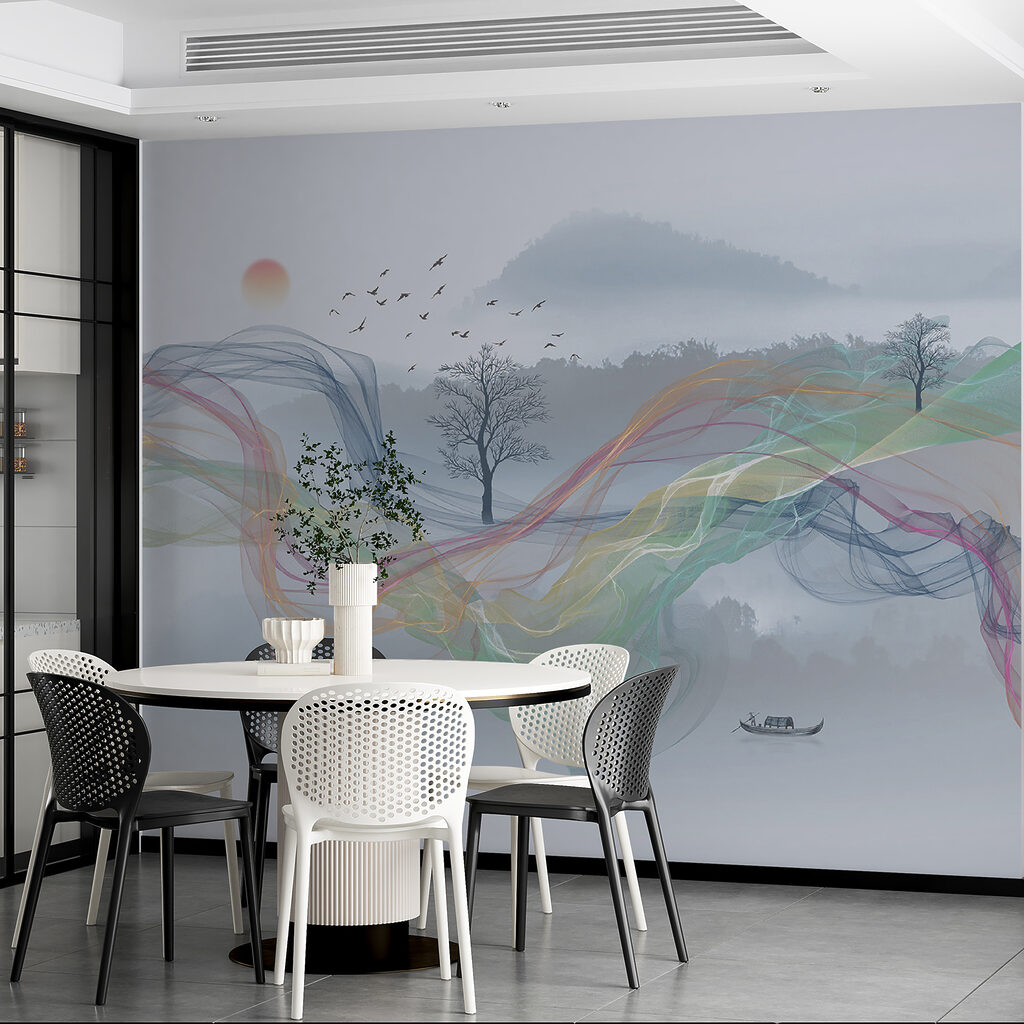 Ribbons in mountain mist — interior 2