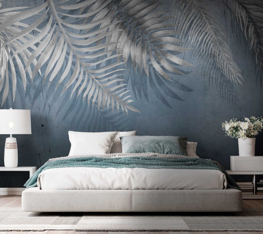 Slate blue palm fronds — interior 2
